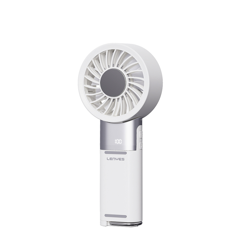 Lenyes LHF23 Dijital LED Göstergeli Buz Kompresli Portatif Katlanabilir Soğutucu El Fanı - 1