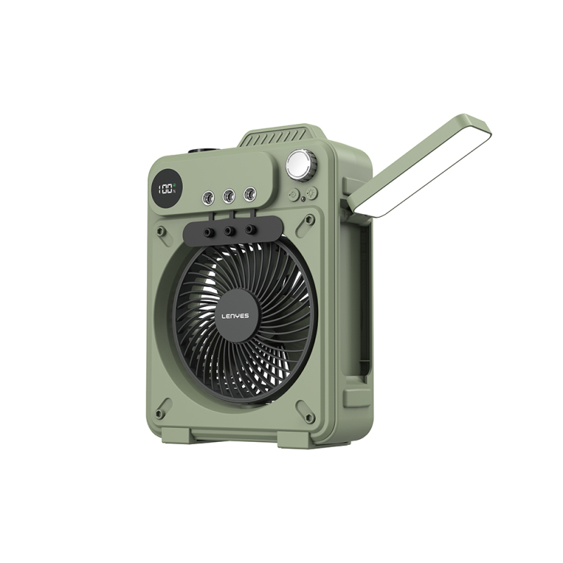 Lenyes LHF25 Dijital Led Göstergeli Su Hazneli Gece Lambalı Outdoor Soğutucu Fan - 1
