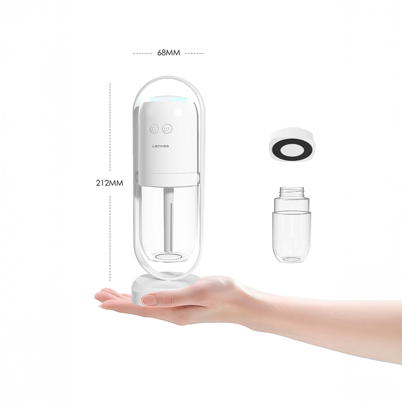 Lenyes LHU04 Hourglass Type 360 ​​Degree Rotatable RGB Atmosphere Light Silent Air Humidifier - 3