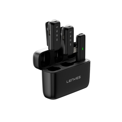 Lenyes LM201 Wireless Lapel Microphone with Type-C Charging Port - 11