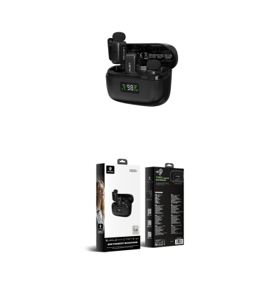 Lenyes LM206 Led Göstergeli Lightning Portlu Kablosuz Yaka Mikrofonu - 4