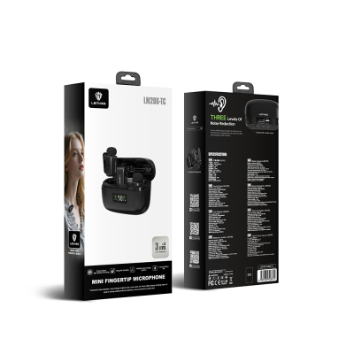 Lenyes LM206 Wireless Lavalier Microphone with LED Indicator and Type-C Port - 8
