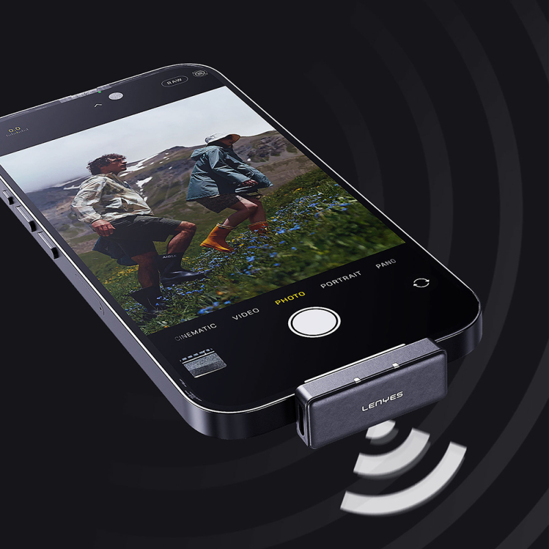 Lenyes LM209 Type-C Portlu Kablosuz Yaka Mikrofonu - 8