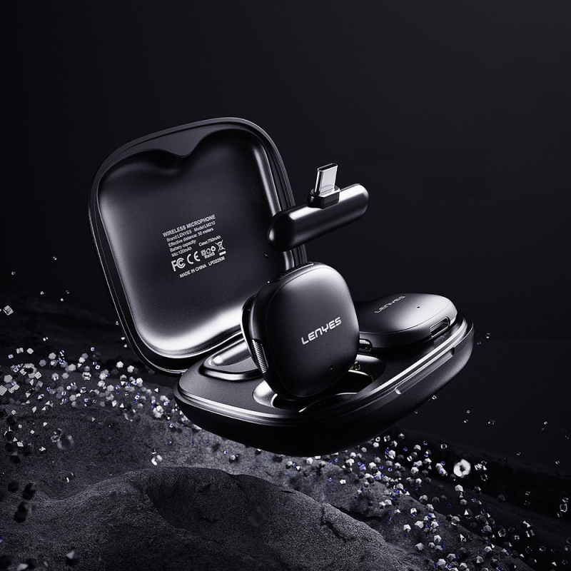 Lenyes LM210 Wireless Lavalier Microphone with Artificial Intelligence Noise Cancellation and Type-C Port - 5