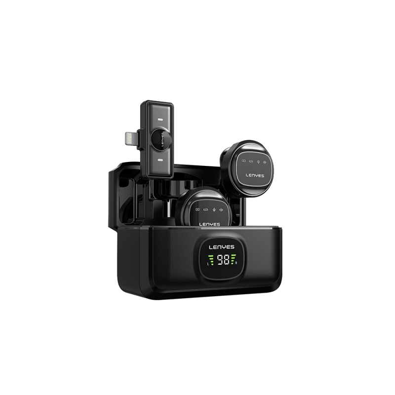 Lenyes LM210 Wireless Lavalier Microphone with Artificial Intelligence Noise Cancellation and Type-C Port - 2