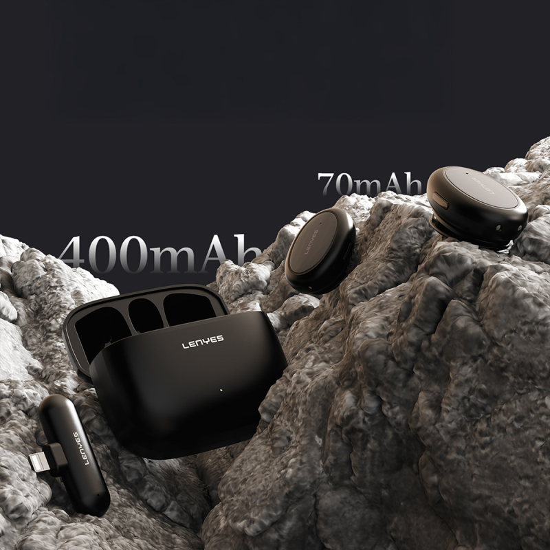 Lenyes LM211-L Artificial Intelligence-Enabled Wireless Lavalier Microphone with Lightning Port - 5