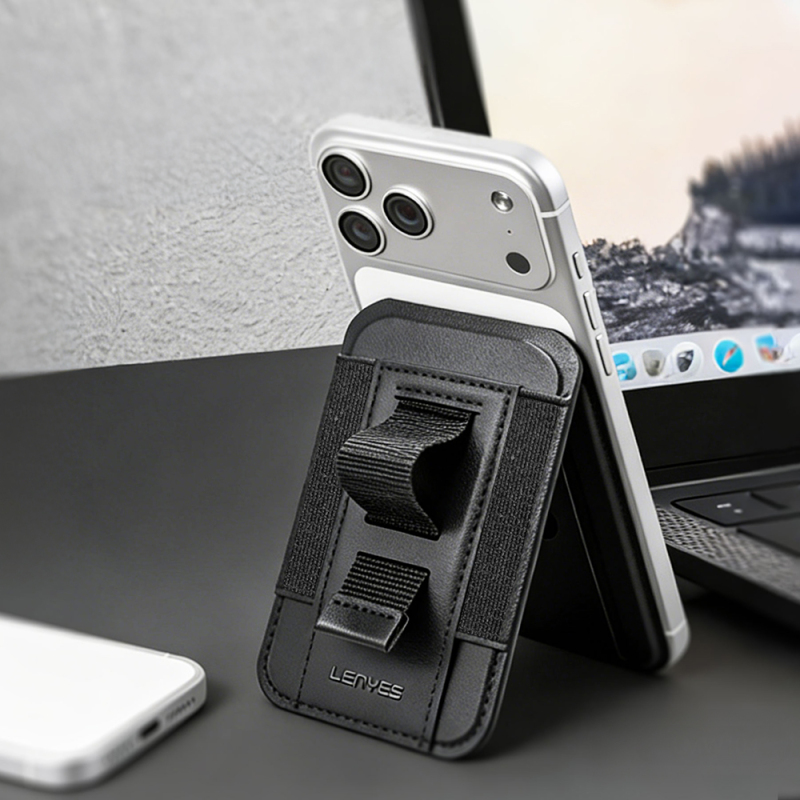 Lenyes LMW104 Magnetic Card Holder with Stand - 5