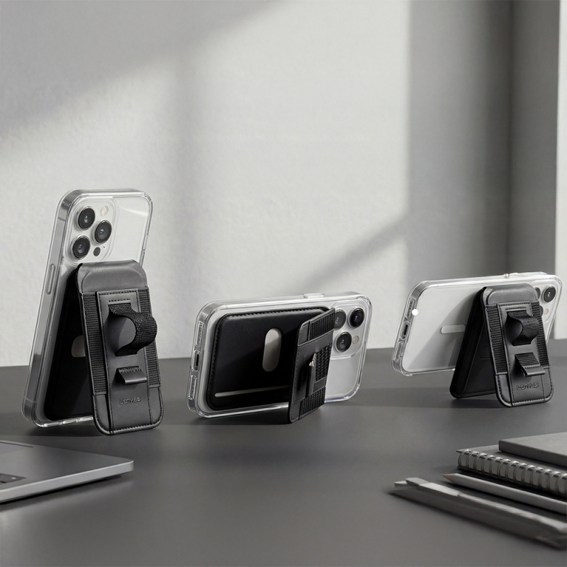 Lenyes LMW104 Magnetic Card Holder with Stand - 3