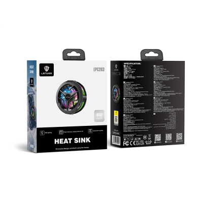 Lenyes LPC203 RGB Işıklı Alüminyum Telefon Soğutucu Fan - 7