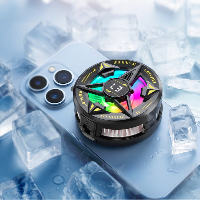 Lenyes LPC204 AI-Powered RGB Illuminated Aluminum Phone Cooling Fan - 2