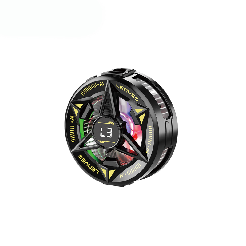 Lenyes LPC204 Yapay Zeka Destekli RGB Işıklı Alüminyum Telefon Soğutucu Fan - 1