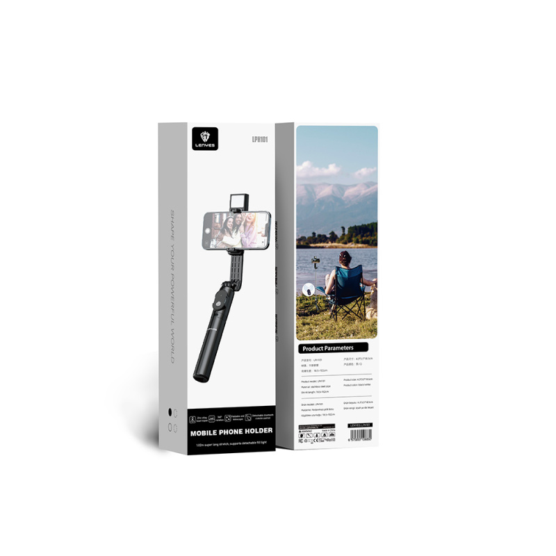 Lenyes LPH101 Live Broadcast Fill Light Tripod and Selfie Stick - 12