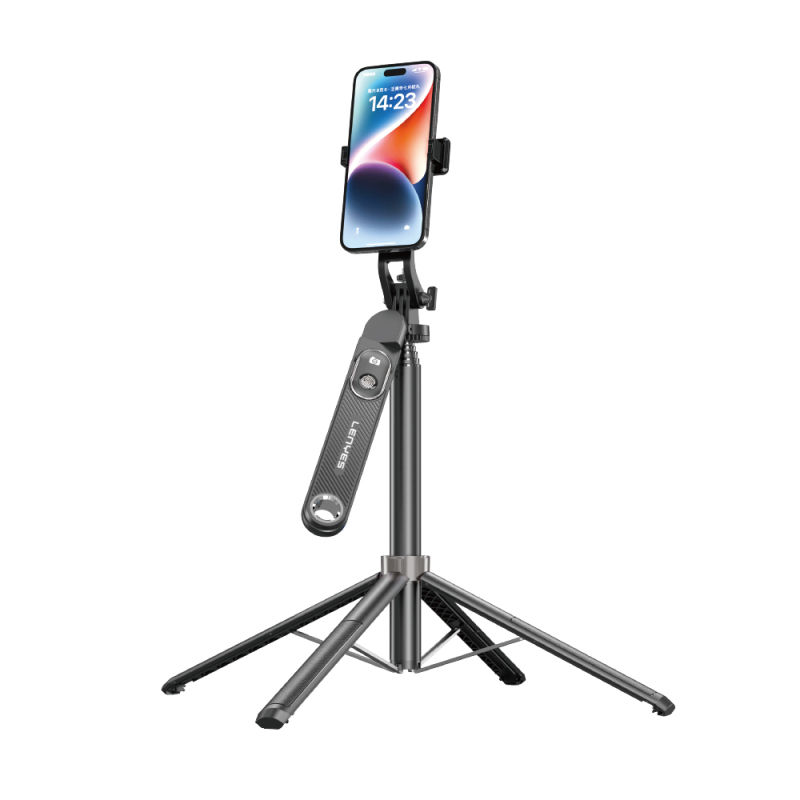 Lenyes LPH103 Çok Fonksiyonlu Sabitleyici Ayrılabilir Bluetooth Kumandalı Tripod Selfie Çubuğu - 3