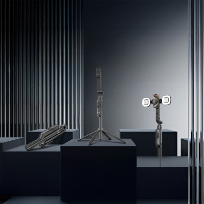 Lenyes LPH119 Yapay Zeka Destekli Dolgu Işıklı Kumandalı 360 Derece Dönebilen Selfie Çubuğu ve Tripod - 3