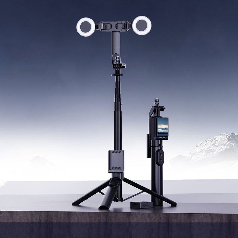 Lenyes LPH120 Remote Controlled Multifunctional Stabilizer Tripod with Display and Selfie Stick - 3