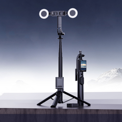 Lenyes LPH120 Uzaktan Kumandalı Çok Fonksiyonlu Sabitleyici Ekranlı Tripod ve Selfie Çubuğu - 3