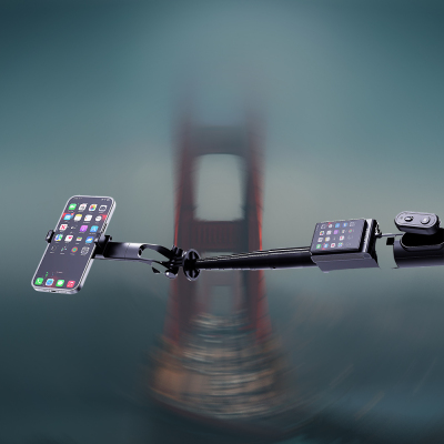 Lenyes LPH120 Uzaktan Kumandalı Çok Fonksiyonlu Sabitleyici Ekranlı Tripod ve Selfie Çubuğu - 4