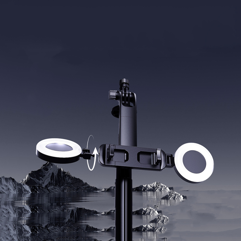 Lenyes LPH120 Uzaktan Kumandalı Çok Fonksiyonlu Sabitleyici Ekranlı Tripod ve Selfie Çubuğu - 6