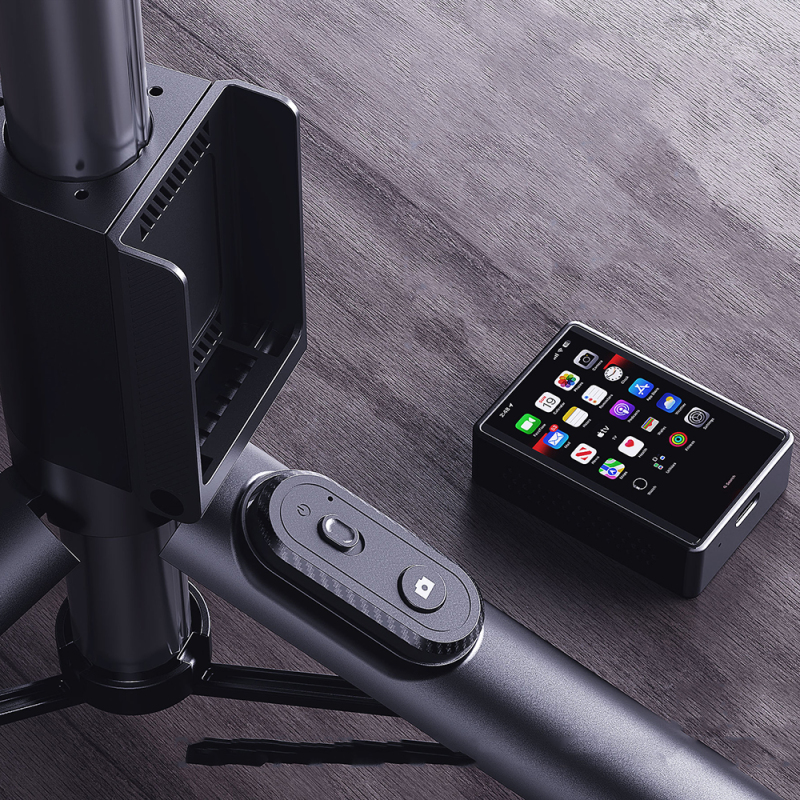 Lenyes LPH120 Uzaktan Kumandalı Çok Fonksiyonlu Sabitleyici Ekranlı Tripod ve Selfie Çubuğu - 7