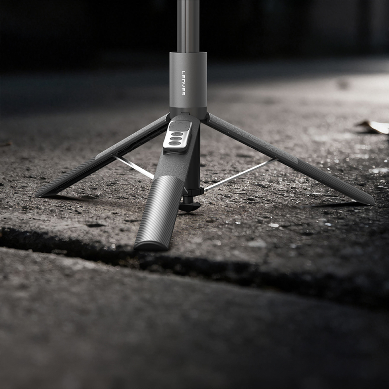 Lenyes LPH127 360 Dönebilen Bluetooth Kumandalı Tripod ve Selfie Çubuğu - 6