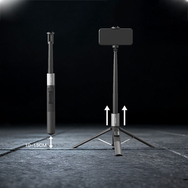 Lenyes LPH127 360 Rotating Bluetooth Remote Tripod and Selfie Stick - 4