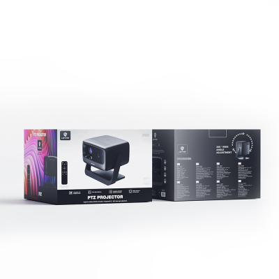 Lenyes LPR02 4.45” LCD 360 Degree Rotatable Auto Focus Projector Mirror Device - 13