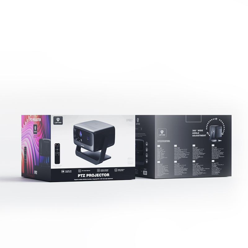 Lenyes LPR02 4.45” LCD 360 Degree Rotatable Auto Focus Projector Mirror Device - 13