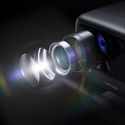 Lenyes LPR02 4.45” LCD 360 Degree Rotatable Auto Focus Projector Mirror Device - 7