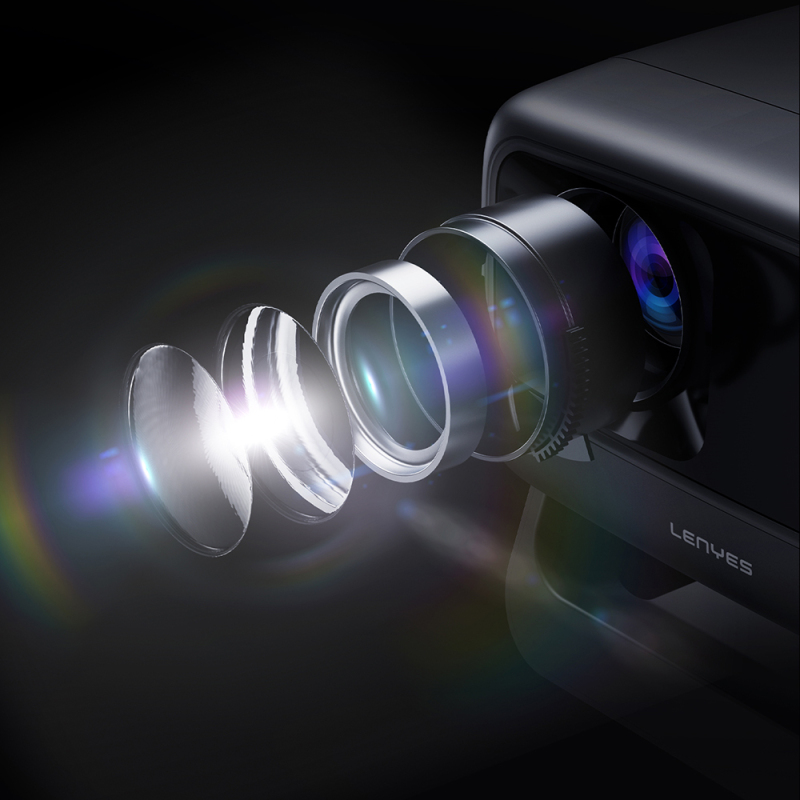 Lenyes LPR02 4.45” LCD 360 Degree Rotatable Auto Focus Projector Mirror Device - 7