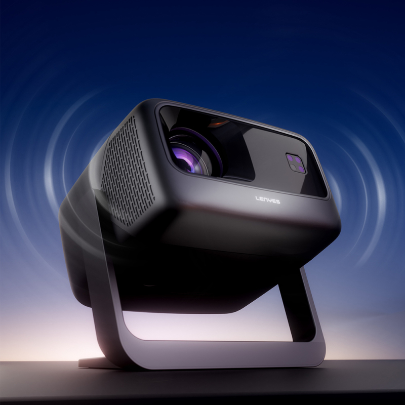 Lenyes LPR02 4.45” LCD 360 Degree Rotatable Auto Focus Projector Mirror Device - 8