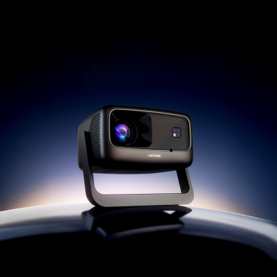 Lenyes LPR02 4.45” LCD 360 Degree Rotatable Auto Focus Projector Mirror Device - 10