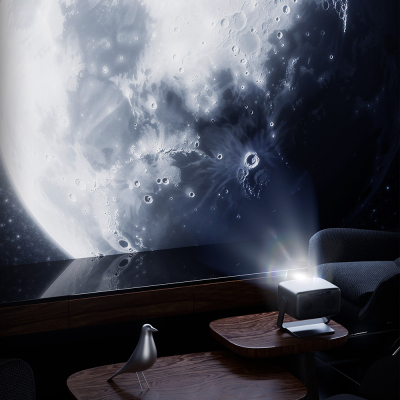 Lenyes LPR02 4.45” LCD 360 Derece Dönebilen Otomatik Netleme Özellikli Projektör Yansıtma Cihazı - 4