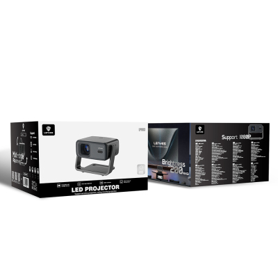 Lenyes LPR03 2.69 inch LCD 200 ANSI Lumen PTZ Projector Mirror Device - 11