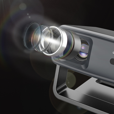 Lenyes LPR03 2.69 inch LCD 200 ANSI Lumen PTZ Projector Mirror Device - 5