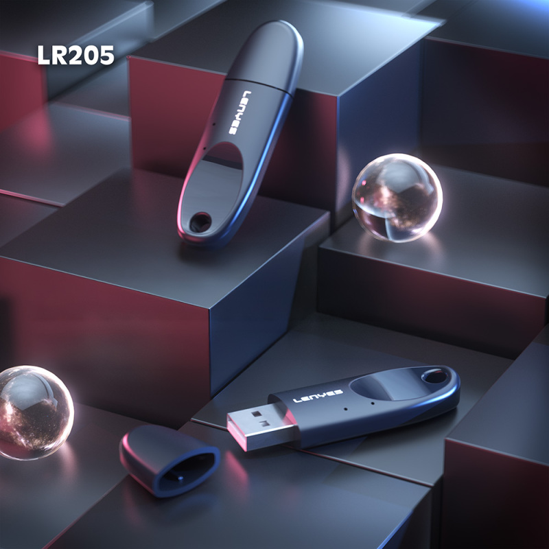 Lenyes LR205 USB Bluetooth 5.1 Class 2 Wireless Transmitter Adaptör - 7