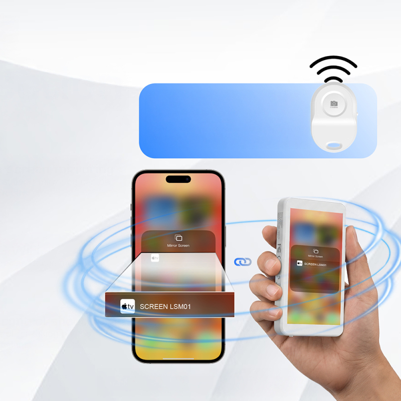 Lenyes LSM01 Bluetooth Kumandalı Magnetik Wireless Ekran Yansıtma Cihazı - 3