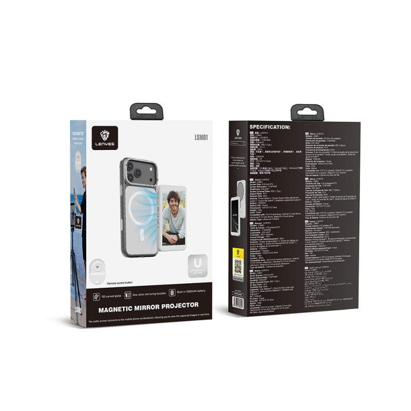 Lenyes LSM01 Magnetic Wireless Screen Mirroring Device with Bluetooth Control - 6