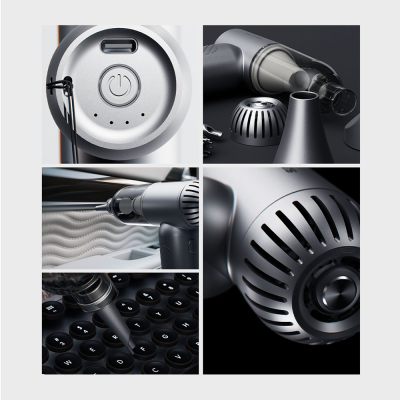 Lenyes LTF02 Dijital LED Göstergeli 4 Kademeli Çok Fonksiyonlu Turbo El Fanı - 4