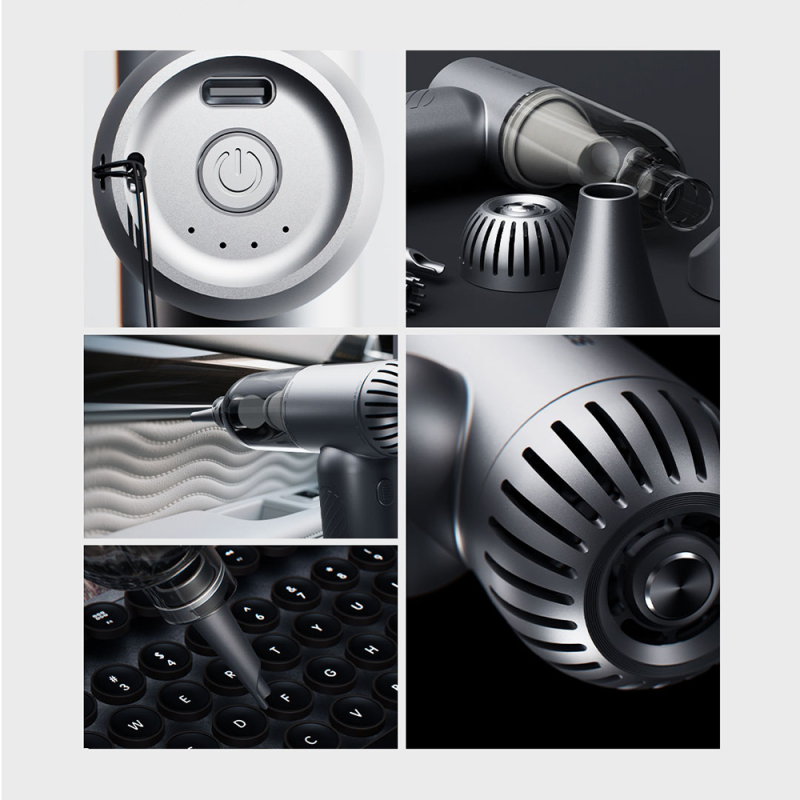 Lenyes LTF02 Dijital LED Göstergeli 4 Kademeli Çok Fonksiyonlu Turbo El Fanı - 4