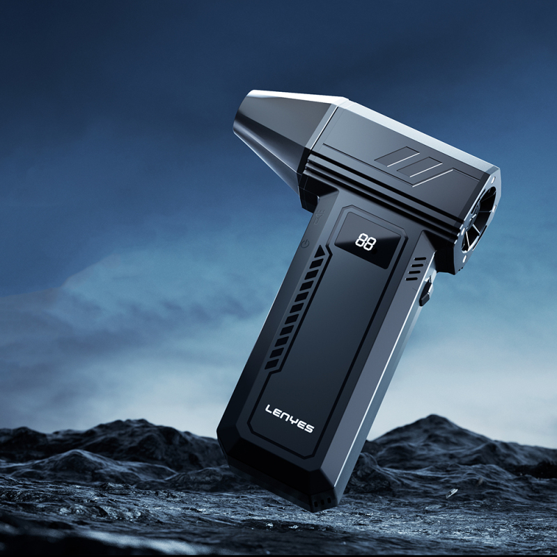 Lenyes LTF03 Dijital LED Ekranlı Çok Fonksiyonlu Turbo El Fanı - 4