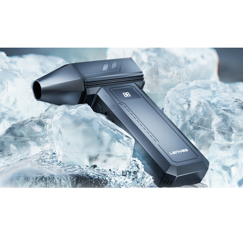 Lenyes LTF03 Multifunctional Turbo Hand Fan with Digital LED Display - 5