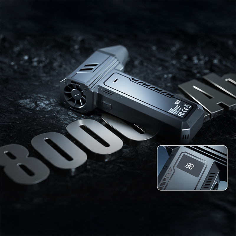 Lenyes LTF03 Multifunctional Turbo Hand Fan with Digital LED Display - 7