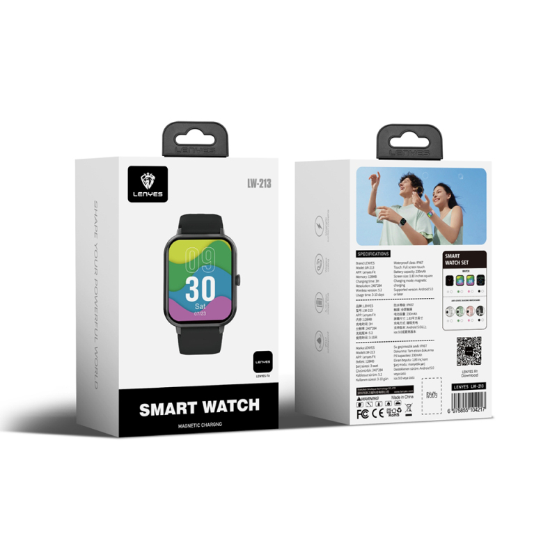 Lenyes LW-213 iOS and Android Compatible Smart Watch - 8