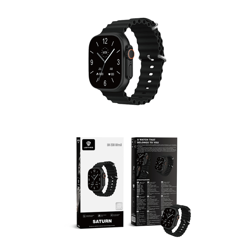 Lenyes LW-238 Ultra3 Saturn Serisi iOS ve Android Uyumlu Akıllı Saat - 10