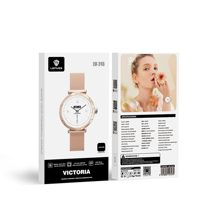 Lenyes LW-245 iOS and Android Compatible Smart Watch - 3