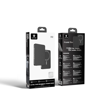 Lenyes P32 Aramid Fiber Powerbank 15W 5000mAh with M-safe Charging - 6