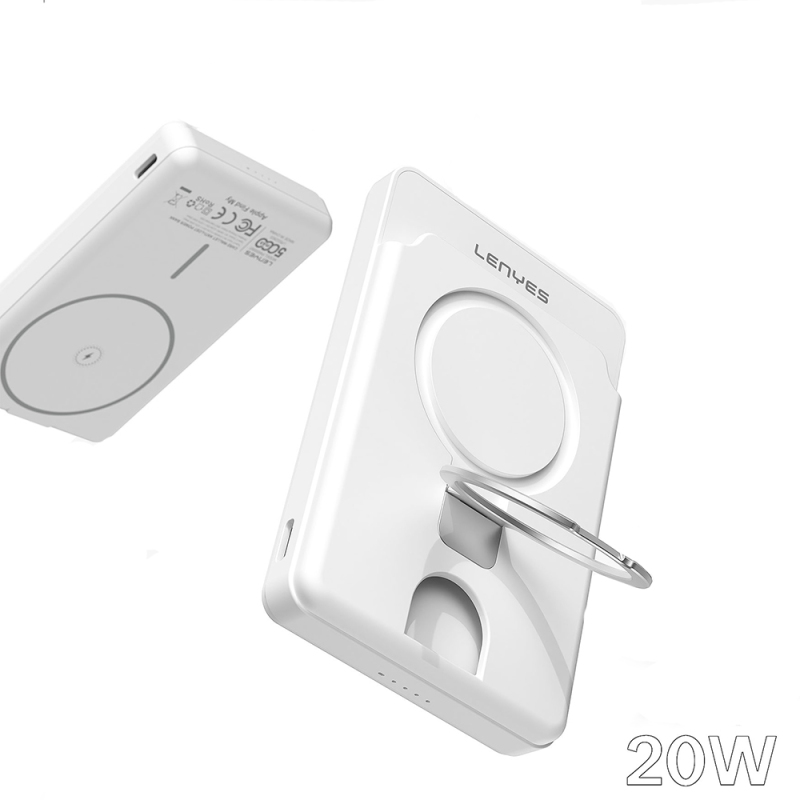 Lenyes PW0006D PD 20W Fast Charging Feature Card Holder Stand Wireless Powerbank 15W 5000mAh - 3