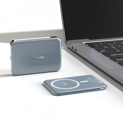 Lenyes PW0011D Ultra İnce LED Göstergeli Wireless Powerbank 15W 5000mAh - 5