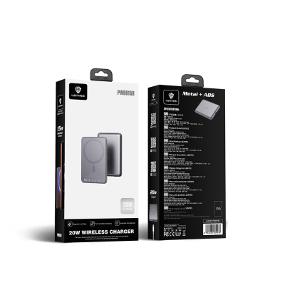 Lenyes PW0015D Ultra İnce LED Göstergeli Wireless Powerbank 15W 5000mAh - 7
