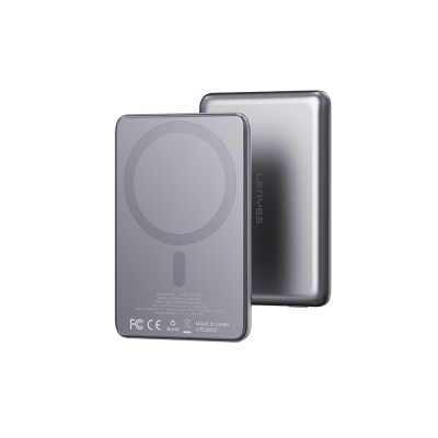 Lenyes PW0015D Ultra Slim LED Display Wireless Powerbank 15W 5000mAh - 1